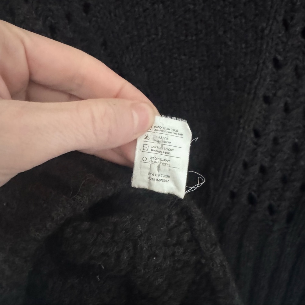 Vince‎ Black Cable Knit Sweater - Picture 6 of 6